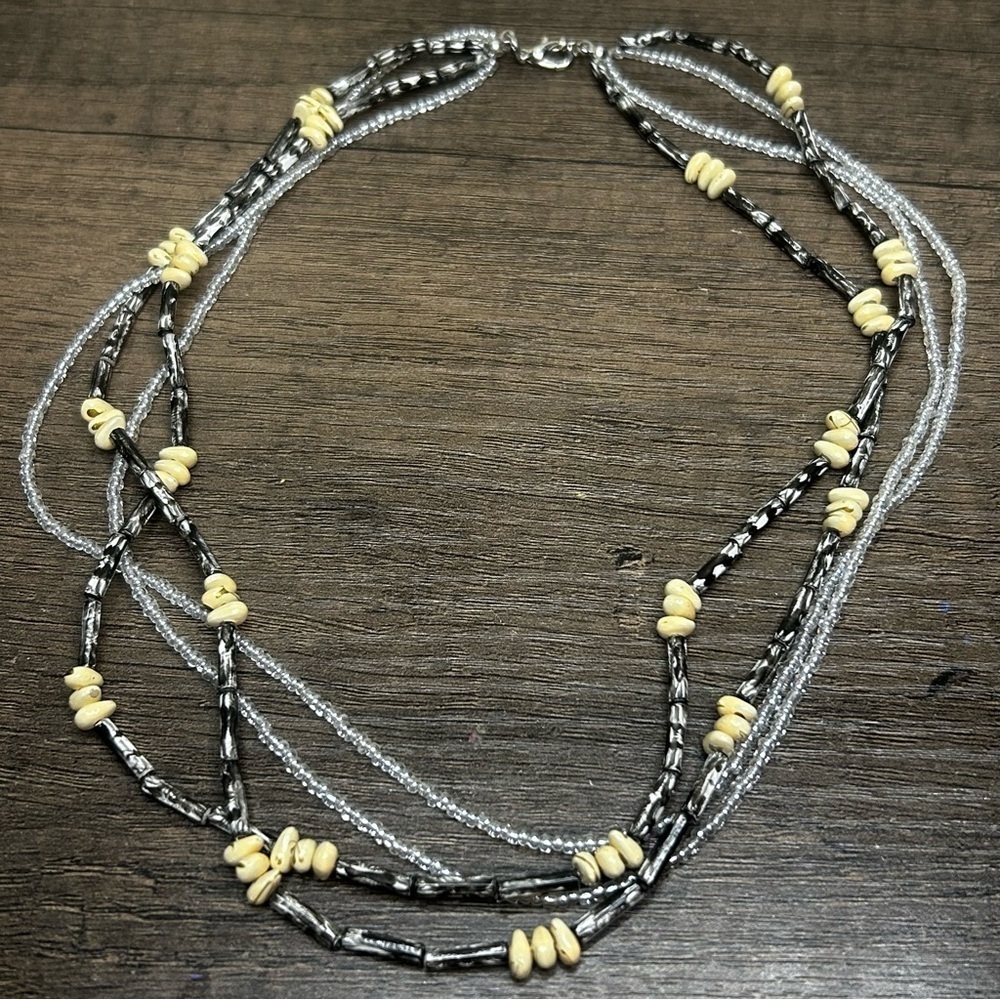 Multi-Strand Beaded Necklace